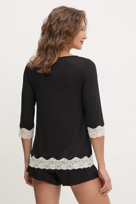 Піжамний лонгслів United Colors of Benetton 3Z123M07E чорний SS25