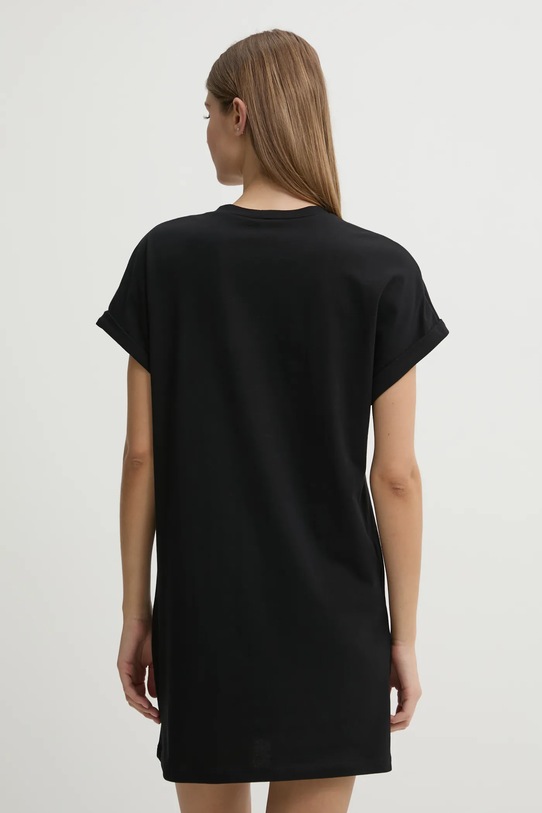 Bombažna spalna srajca United Colors of Benetton LILO&STITCH 30963C01E črna SS25