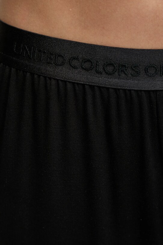 Σορτς πιτζάμας United Colors of Benetton μαύρο 36MX3900N