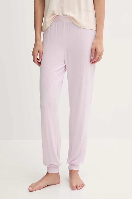 Піжамні штани United Colors of Benetton трикотаж рожевий 36MX3F047