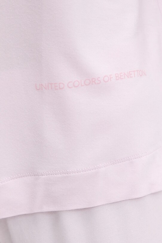 Μπλουζάκι πιτζάμας United Colors of Benetton 36MX3M07A ροζ