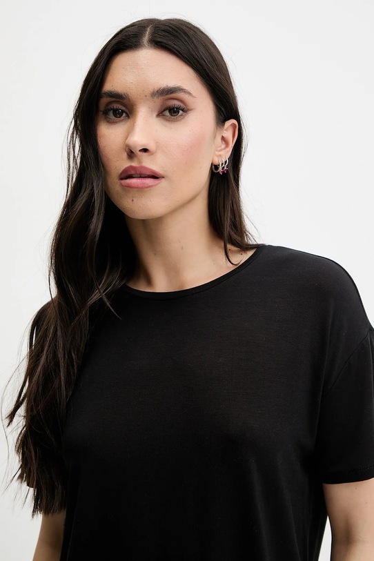 United Colors of Benetton t-shirt piżamowy czarny 36MX3M07A