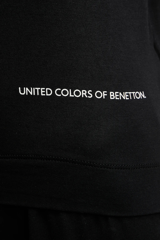 United Colors of Benetton t-shirt piżamowy 36MX3M07A czarny