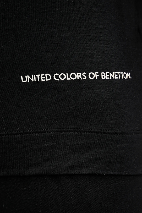 United Colors of Benetton longsleeve de pijama 36MX3M07B negru