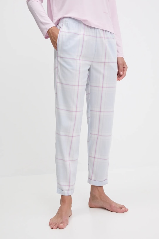 United Colors of Benetton pantaloni pijama bumbac fund albastru 4QFZ3F00L