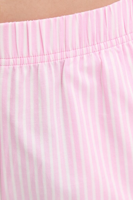 Βαμβακερό παντελόνι πιτζάμα United Colors of Benetton ροζ 4QFZ3F00L