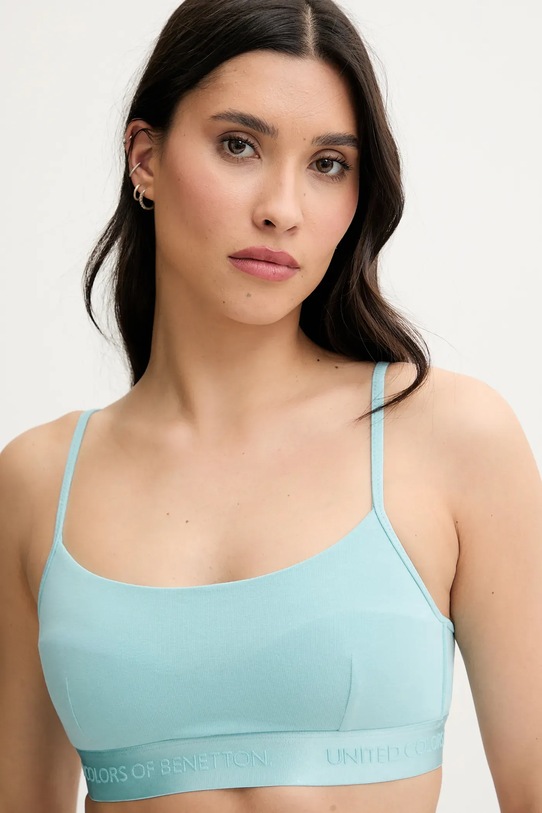 United Colors of Benetton sutien usor rigidizat albastru 3OP81R01G