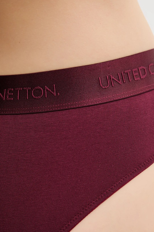 Odzież United Colors of Benetton figi 3OP81S01L bordowy
