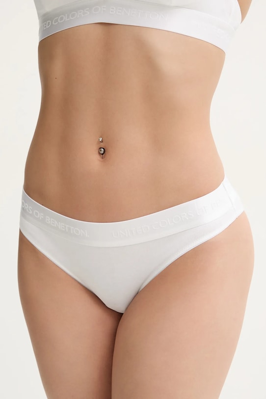 United Colors of Benetton figi dzianina biały 3OP81S01M