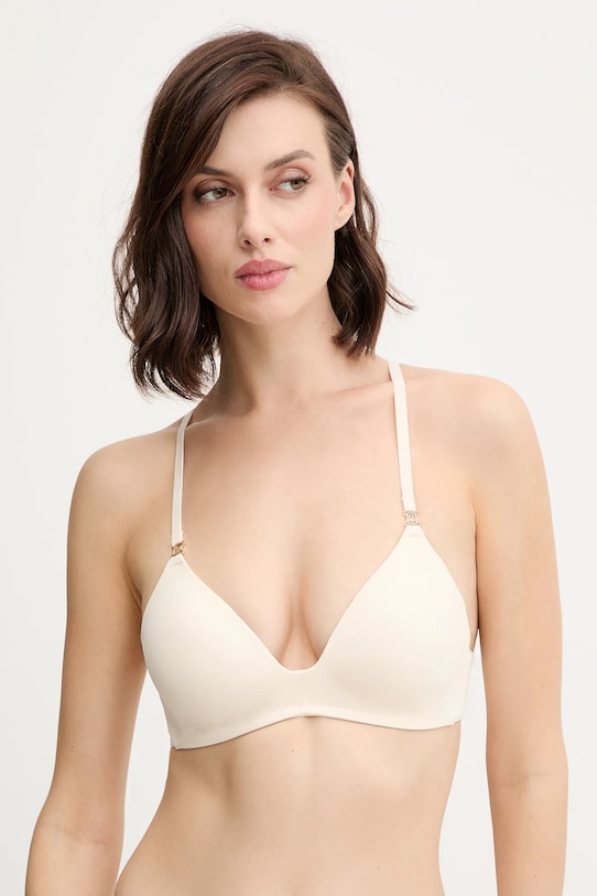 Σουτιέν United Colors of Benetton πλεκτό ύφασμα μπεζ 3LEG1R01T