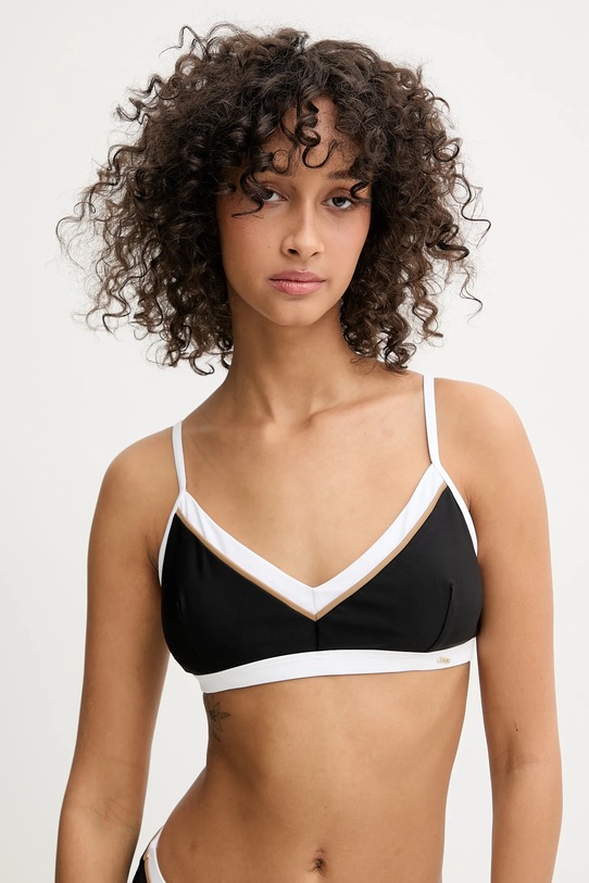 Горнище на бански BOSS горнище черен 50540498