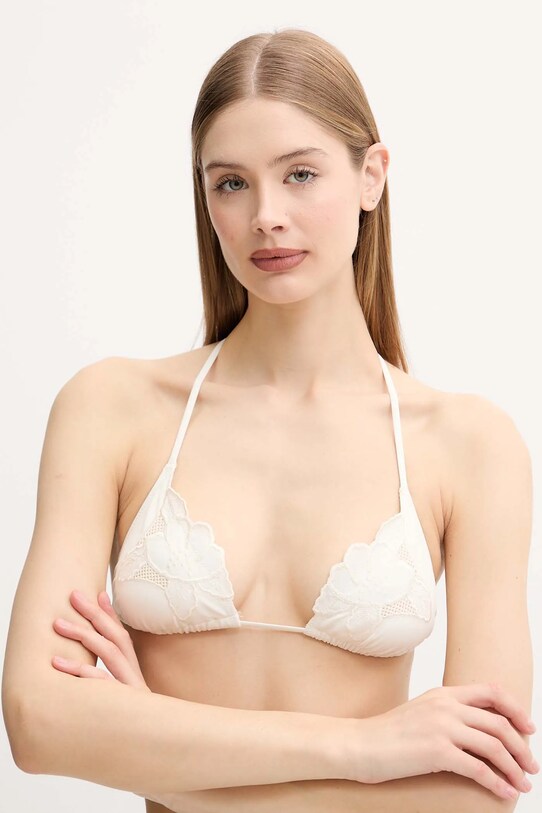 BOSS bikini felső melltartó merevítő nélkül bézs 50540554