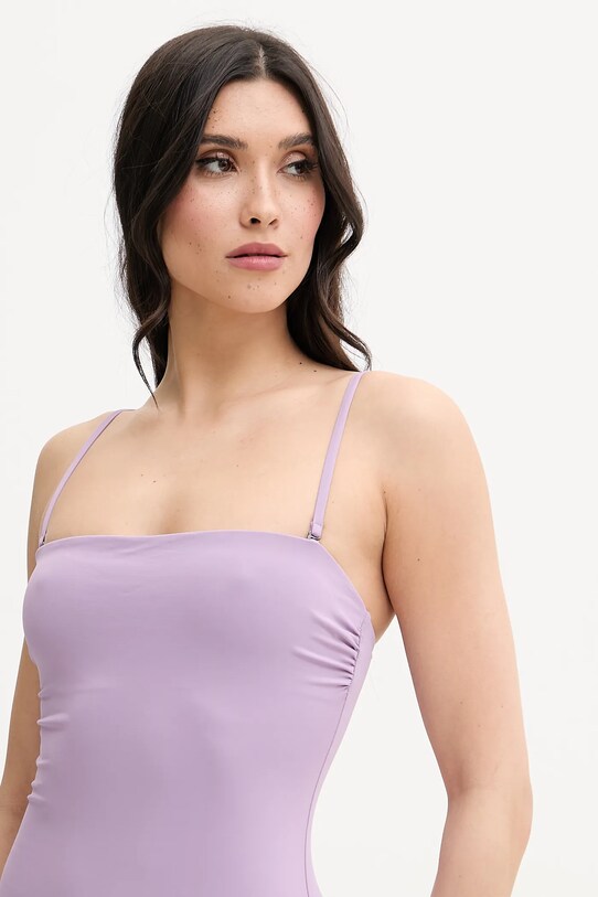 Odzież Calvin Klein jednoczęściowy strój kąpielowy KW0KW02709 fioletowy