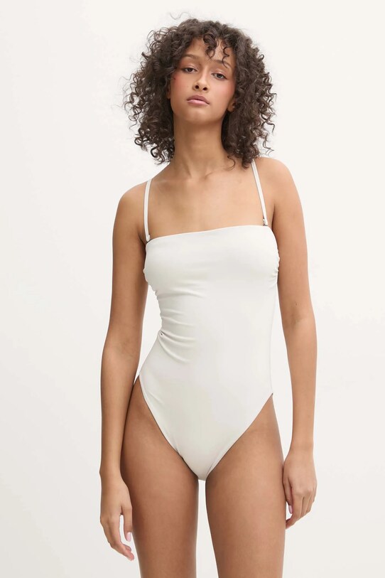 Jednodílné plavky Calvin Klein jemně vyztužené šedá KW0KW02709
