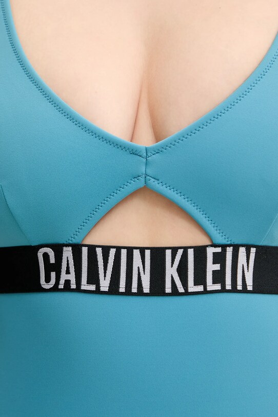 Calvin Klein costum de baie dintr-o bucată turcoaz KW0KW02746