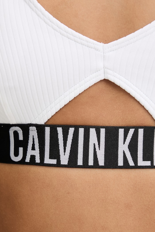 Ρούχα Bikini top Calvin Klein KW0KW02751 λευκό