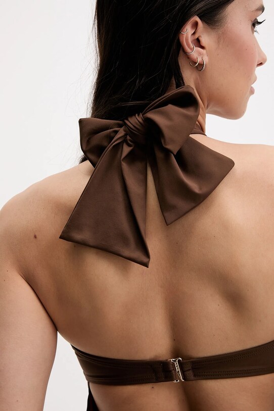 Dkny strój kąpielowy brązowy DIEMS732