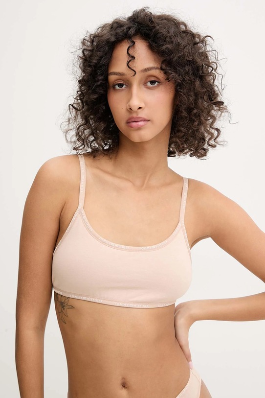Tommy Hilfiger biustonosz dzianina beżowy UW0UW05885