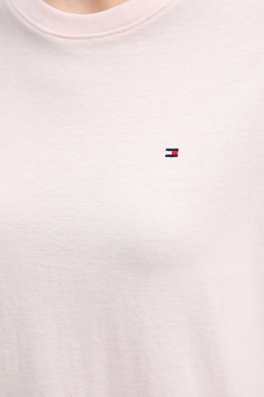 Pamučna spavaćica Tommy Hilfiger UW0UW05767 roza