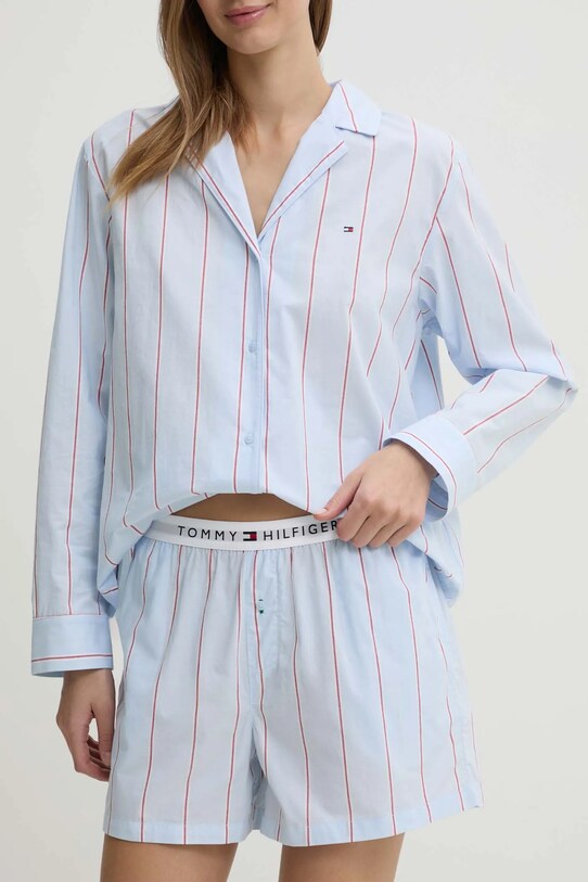 Bavlnené šortky Tommy Hilfiger spodný modrá UW0UW05765