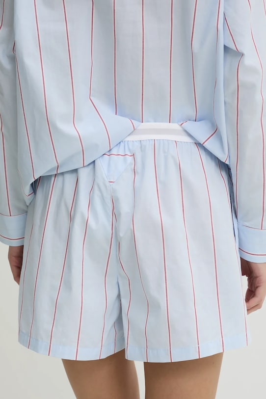 Bavlnené šortky Tommy Hilfiger UW0UW05765 modrá SS25