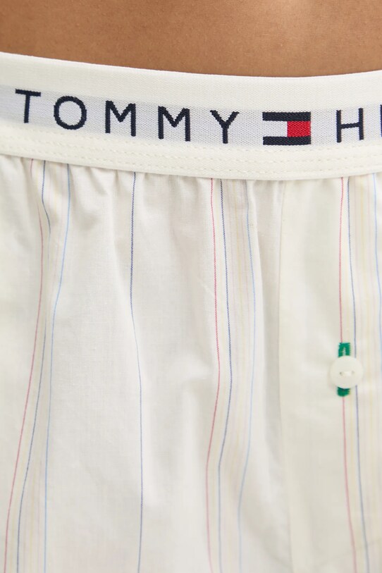 Піжамні бавовняні штани Tommy Hilfiger бежевий UW0UW05766