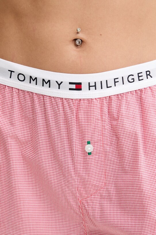 Хлопковые пижамные брюки Tommy Hilfiger красный UW0UW05766