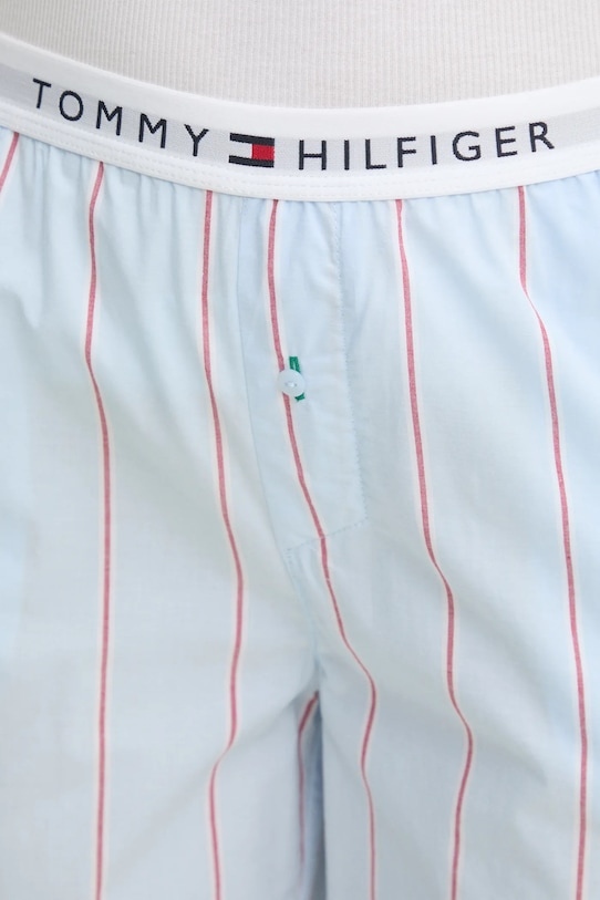 Odzież Tommy Hilfiger spodnie piżamowe bawełniane UW0UW05766 niebieski