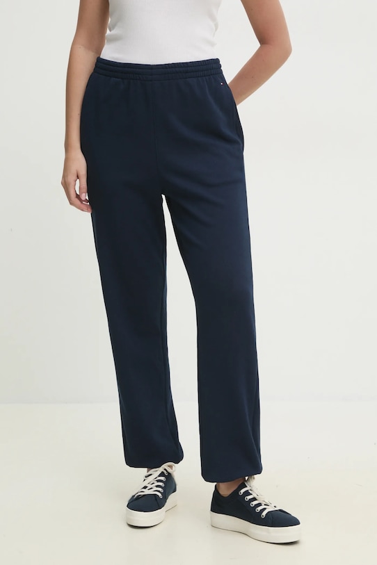 Спортивные штаны Tommy Hilfiger трикотаж тёмно-синий UW0UW05773