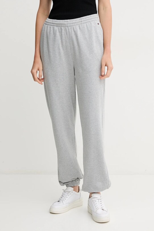 Tommy Hilfiger spodnie dresowe dzianina szary UW0UW05773