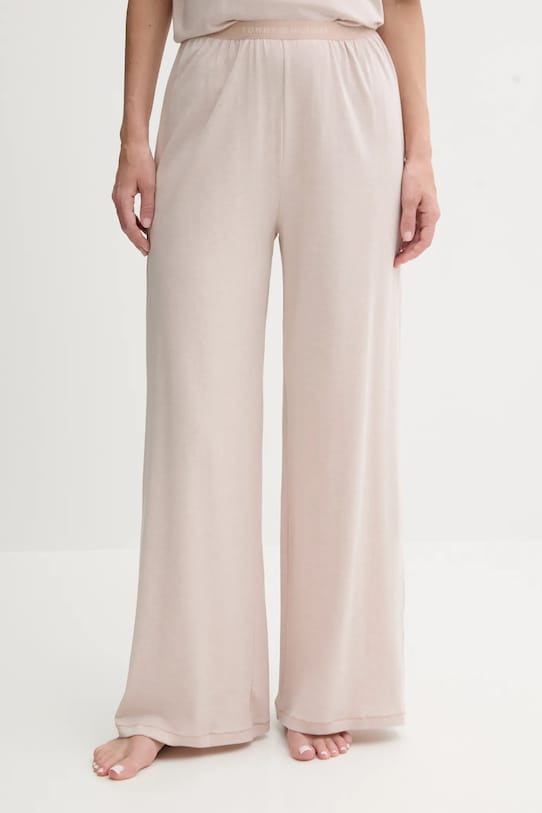 Tommy Hilfiger pantaloni de pijama uni bleumarin UW0UW05776