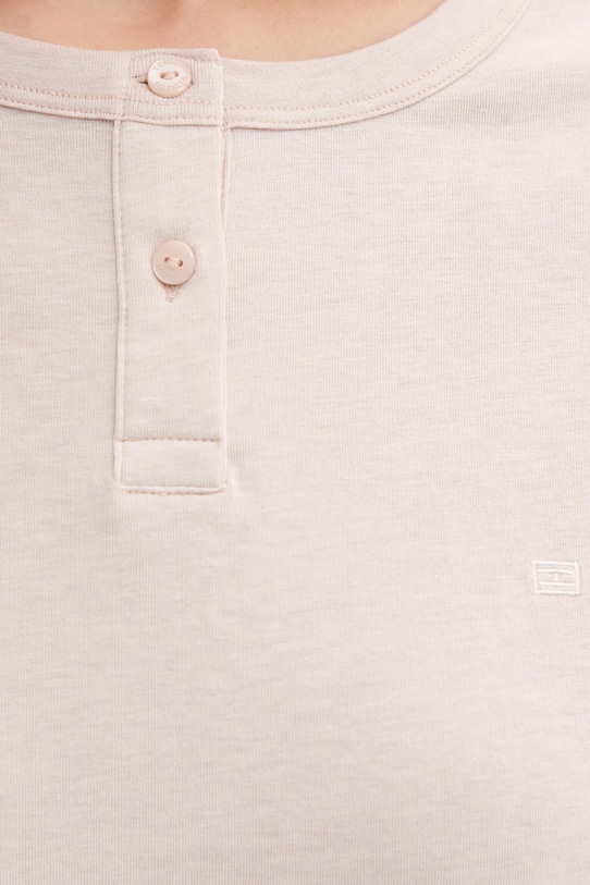Піжамна футболка Tommy Hilfiger UW0UW05778 бежевий