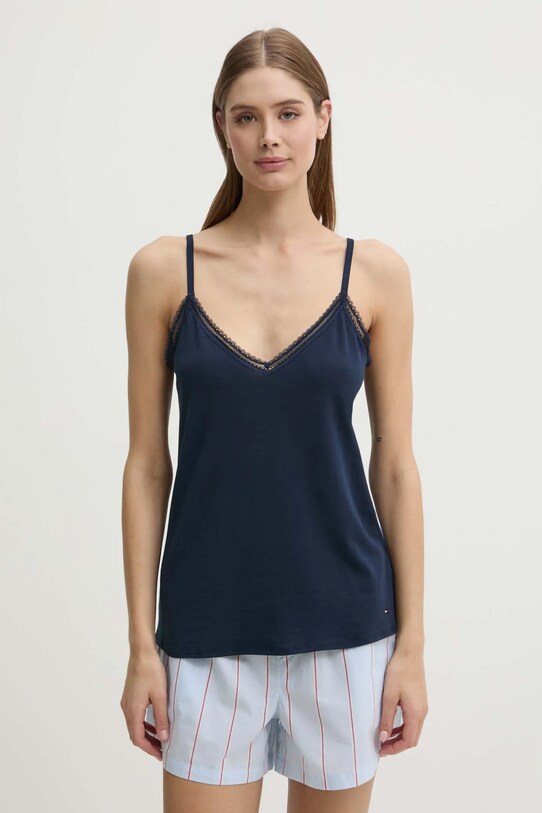 Tommy Hilfiger top piżamowy UW0UW05795 granatowy SS25