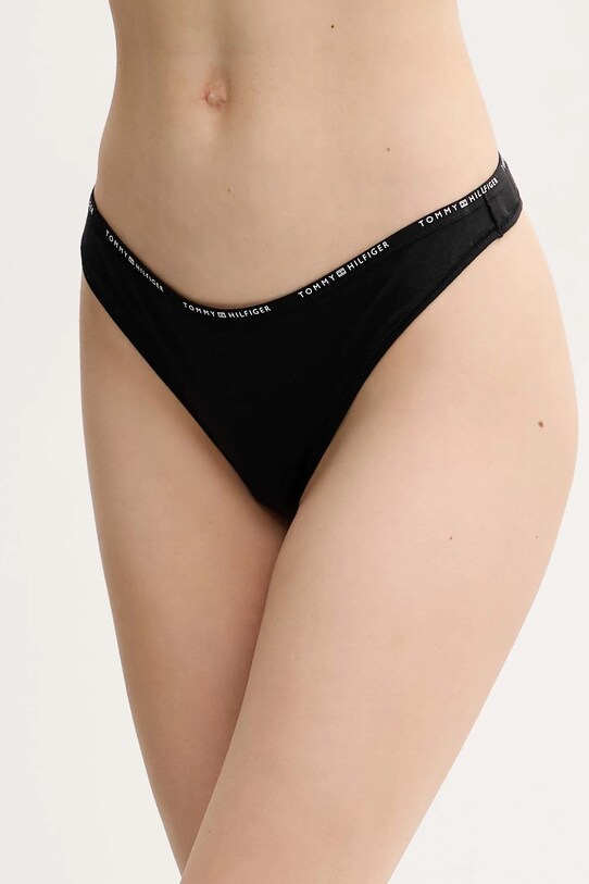 Tommy Hilfiger tanga tanga negru UW0UW05741