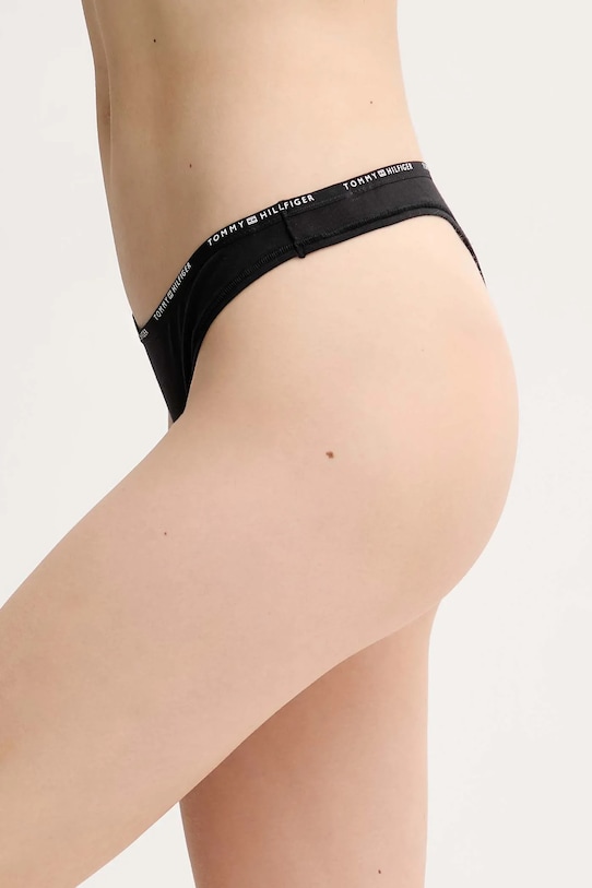 Tanga Tommy Hilfiger UW0UW05741 černá SS25