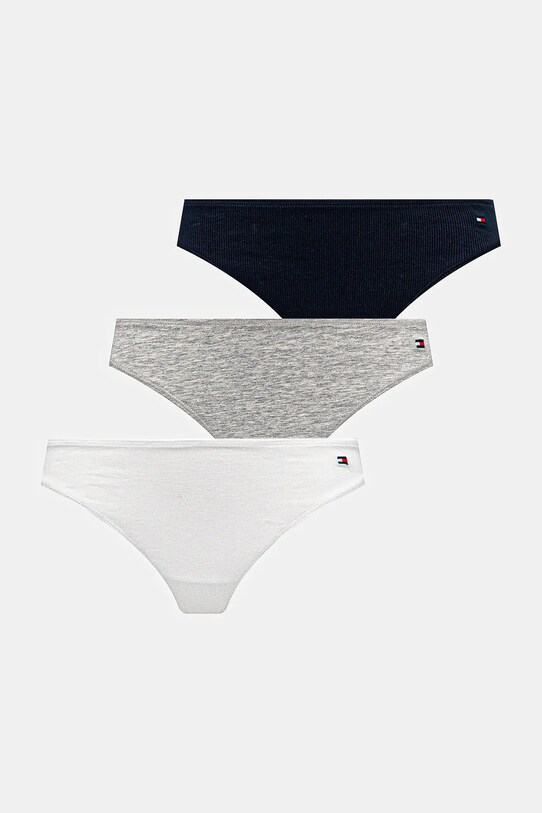 Tanga Tommy Hilfiger 3-pack tanga šedá UW0UW05752