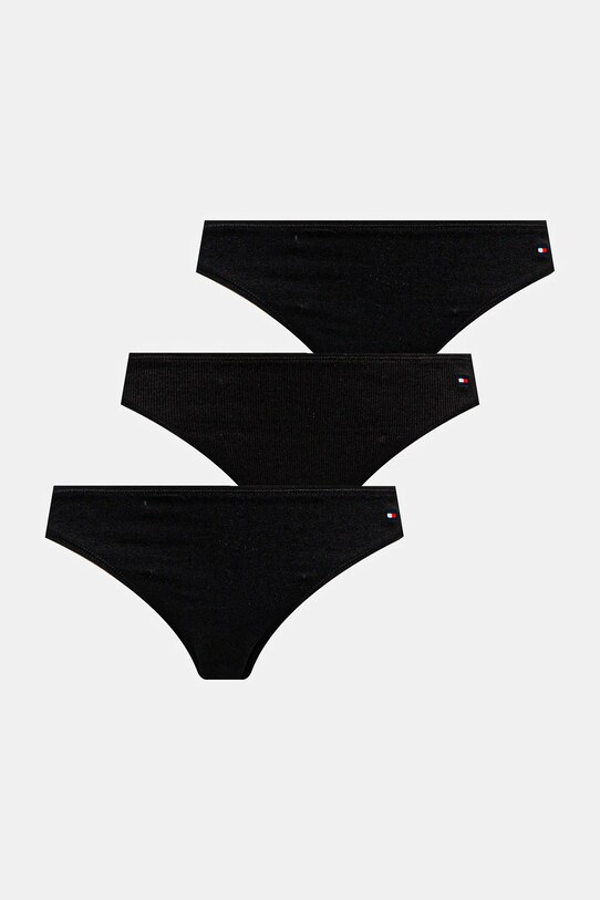 Kalhotky Tommy Hilfiger 3-pack kalhotky černá UW0UW05753