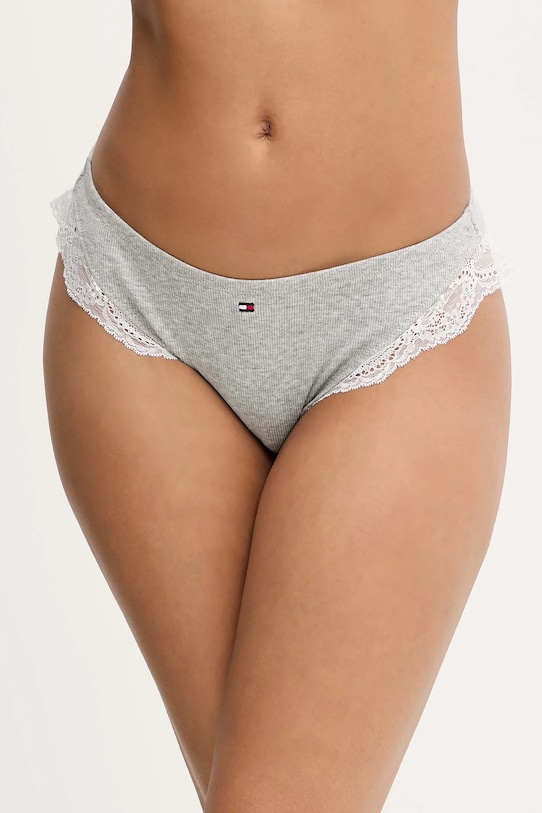 Σλιπ Tommy Hilfiger μελανζέ γκρί UW0UW05931