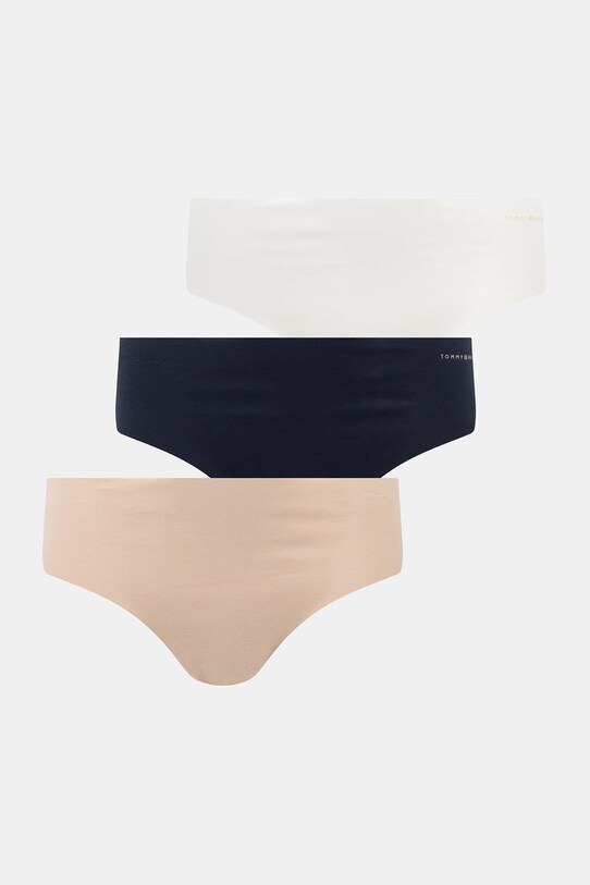 Bavlněné kalhotky Tommy Hilfiger 3-pack kalhotky béžová UW0UW05958