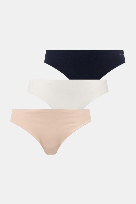 Tommy Hilfiger pamut tanga 3 db sima bézs UW0UW05959