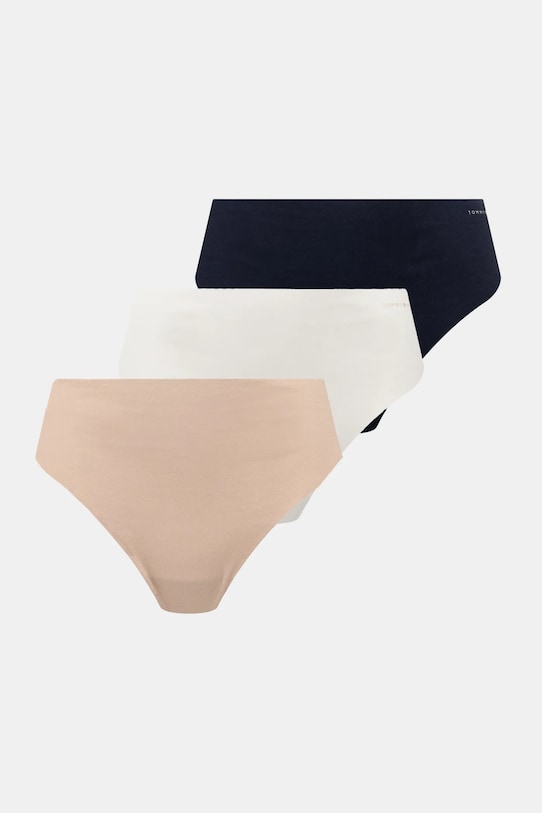 Tommy Hilfiger tanga 3 db sima bézs UW0UW05969