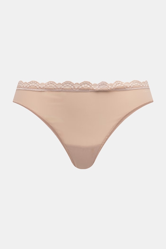 Odzież Calvin Klein Underwear stringi damskie 3-pack LV00QD5300 beżowy