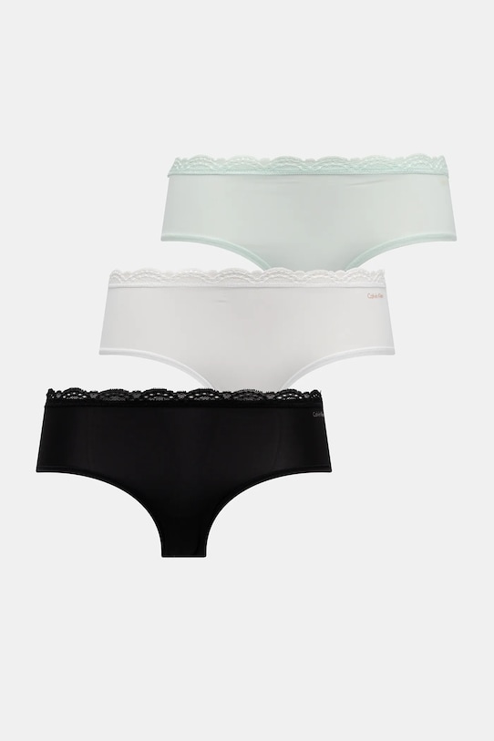 Σλιπ Calvin Klein Underwear 3-pack πλεκτό ύφασμα μαύρο LV00QD5302
