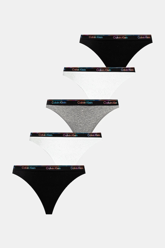Kalhotky Calvin Klein Underwear 5-pack kalhotky černá LV00QD5323