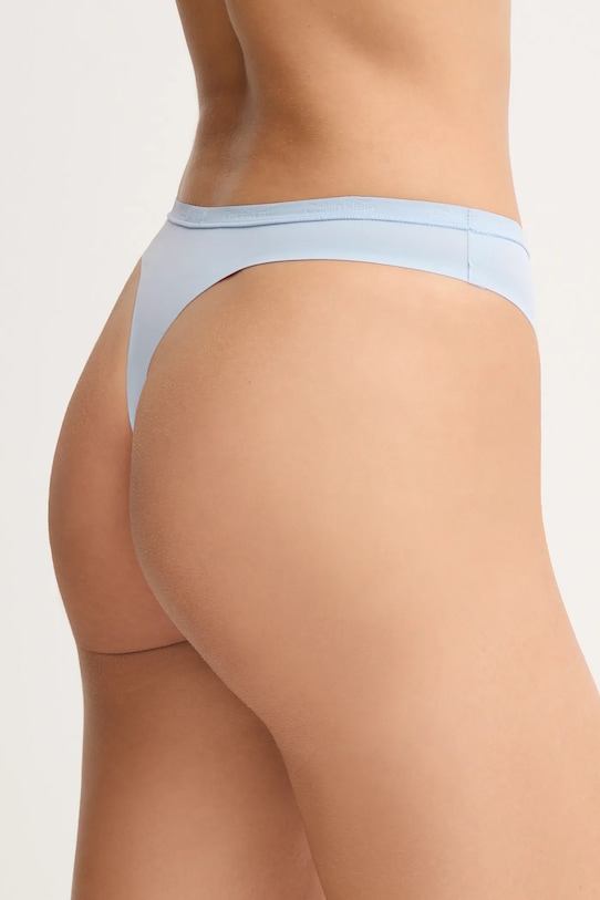 Odzież Calvin Klein Underwear stringi LV00QF7820 niebieski