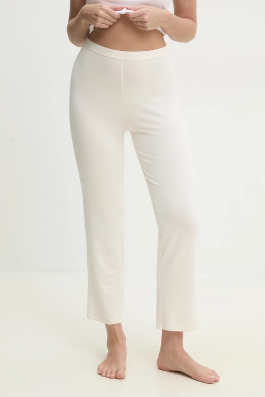 Пижамные брюки Calvin Klein Underwear трикотаж бежевый 000QS7285E
