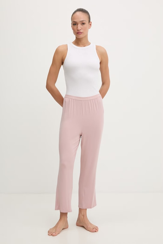 Calvin Klein Underwear spodnie piżamowe damskie z modalu 000QS7285E różowy SS26