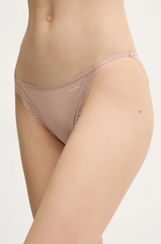 Трусы Calvin Klein Underwear ткань бежевый LV00QD5269