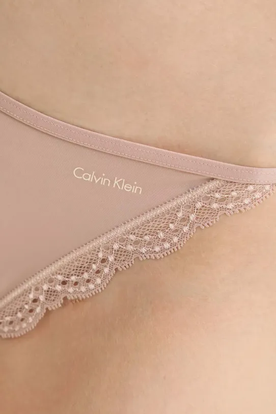 Oblečenie Nohavičky Calvin Klein Underwear LV00QD5269 béžová