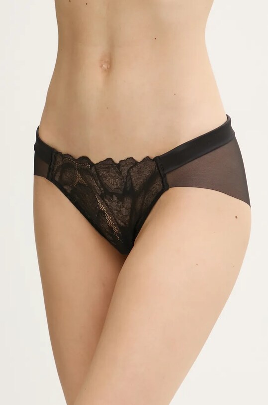Calvin Klein Underwear figi koronka czarny LV00QF8030
